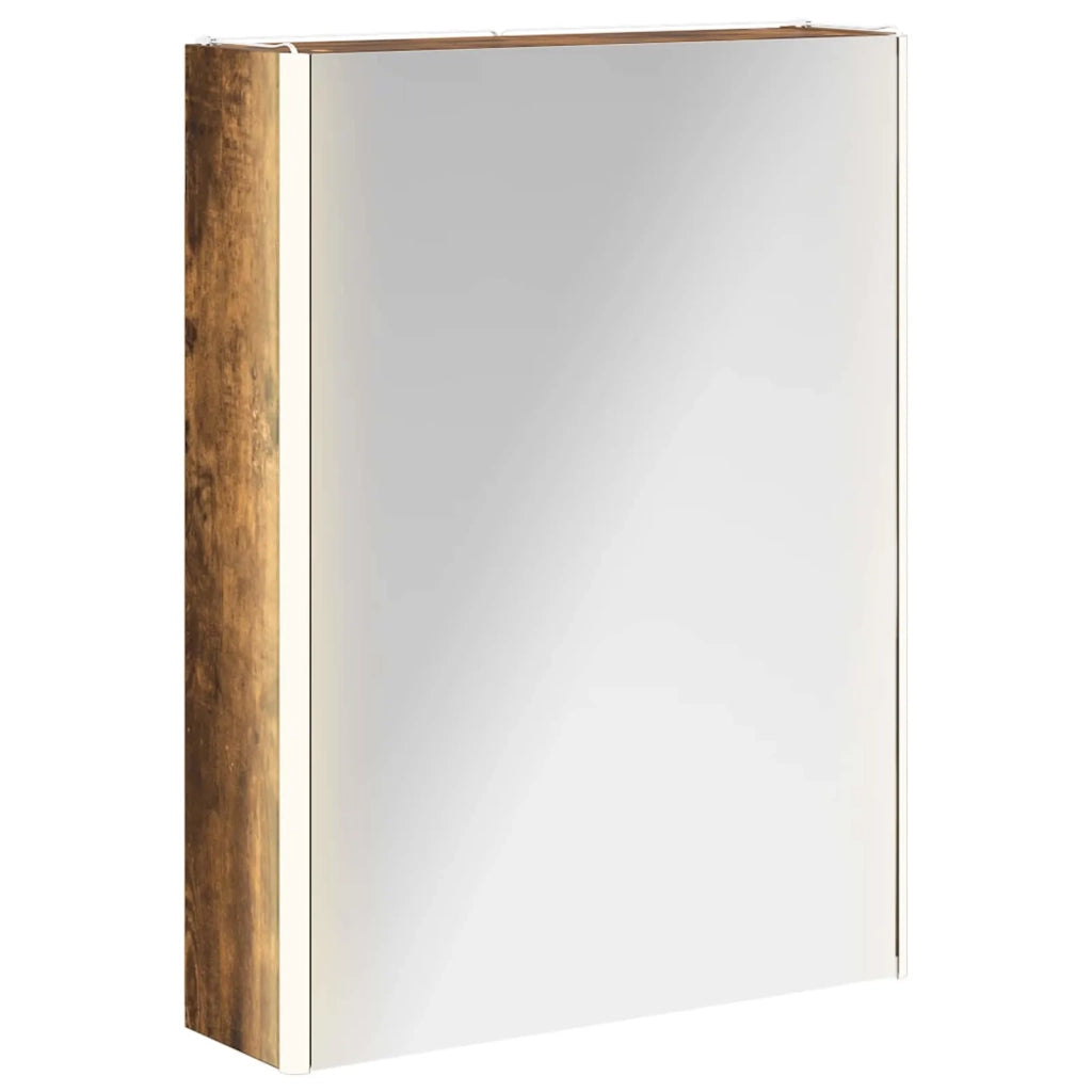 Mobiletto per specchio da bagno Rovere fumé 73.5 x 15.5 x 70 cm