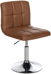 Sedia lounge Palma V2 in similpelle marrone chiaro
