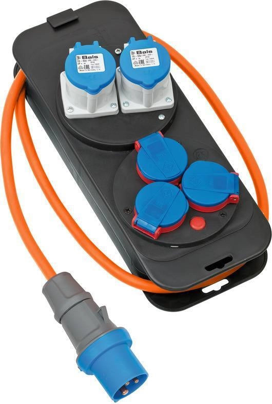 Brennenstuhl 1151600030 prolunghe e multiple 1,5 m 5 presa(e) AC Esterno Nero