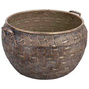 Vaso in metallo dorato 43,5x41,5x24h cm