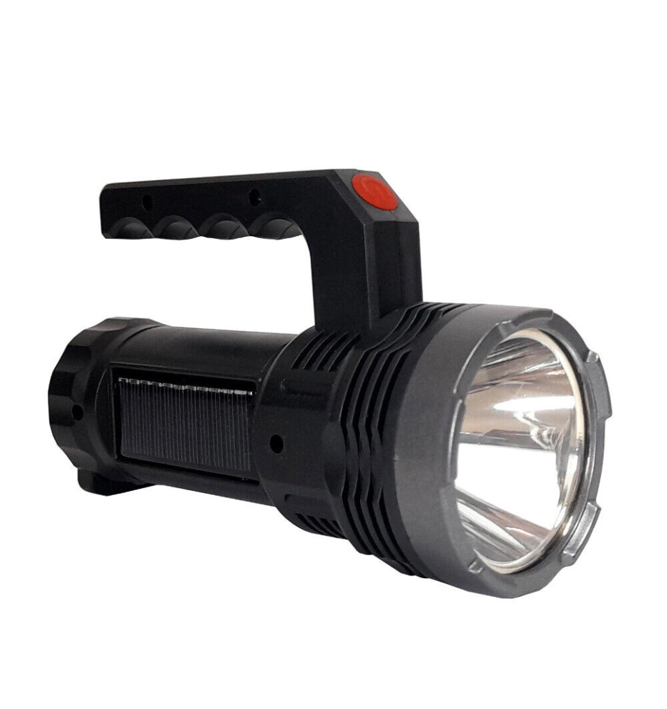 Torcia lampada led ricaricabile con pannello solare USB 1 + 14 LED SMD Art. 828