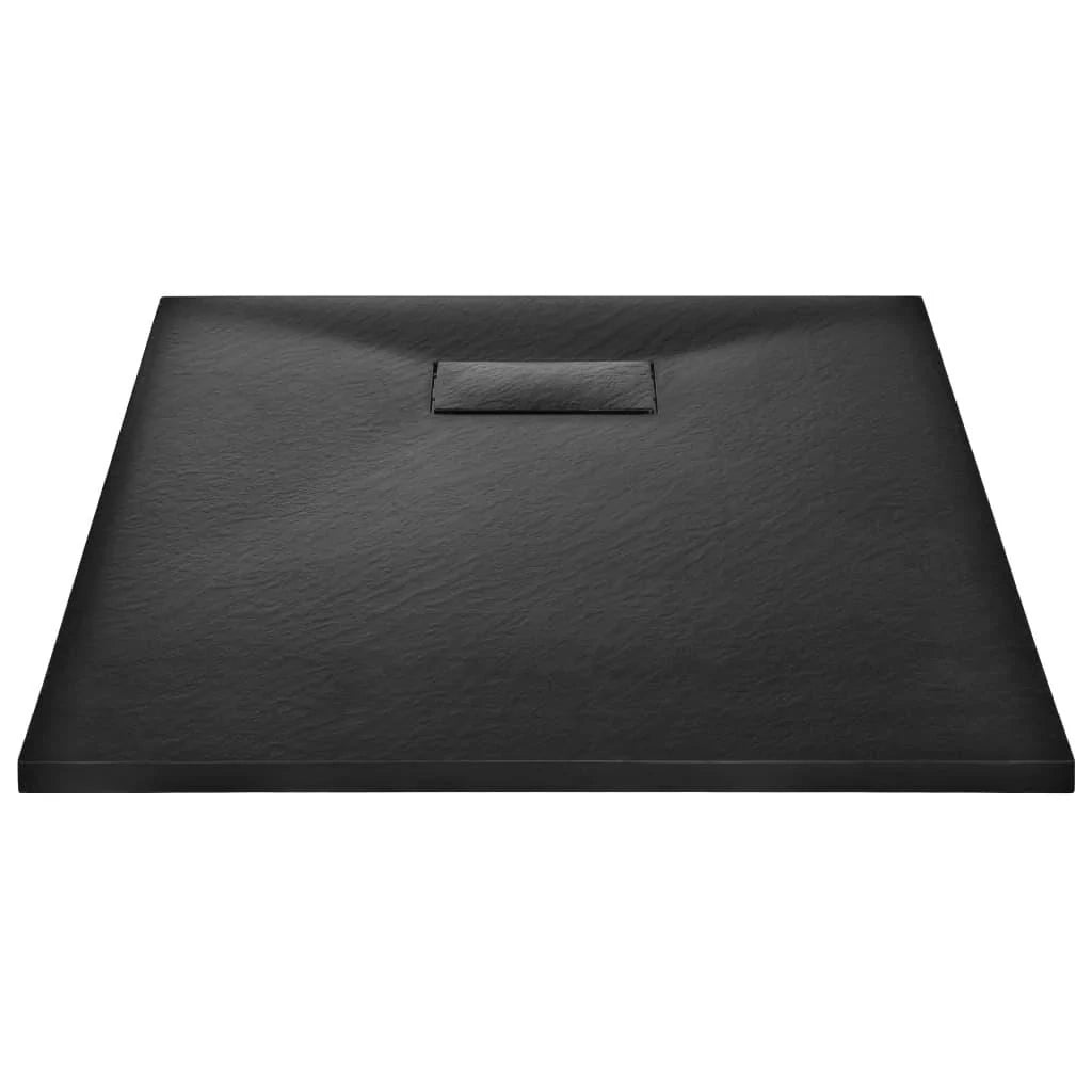 Piatto doccia rettangolare per bagno casa interno foro di scarico standard 9 cm SMC 100 x 70 cm nero 02_0003451