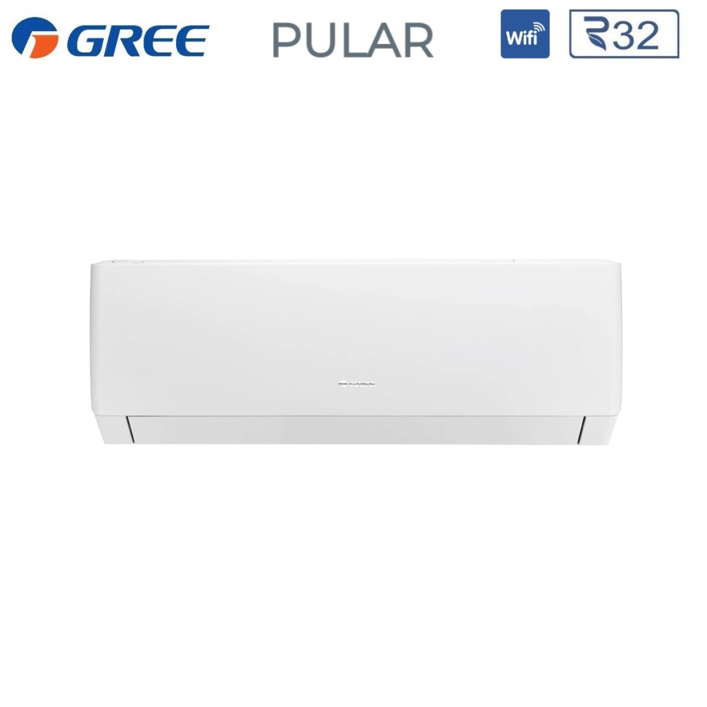 Climatizzatore Condizionatore Gree Dual Split Inverter serie PULAR 9+12 con GWHD(18)NK6NO R-32 Wi-Fi Integrato 9000+12000