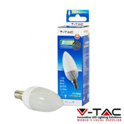 Trade Shop - Lampadina Candela Led E14 6w Luce Calda Fredda V-tac 1818 2 Anni Di Garanzia -