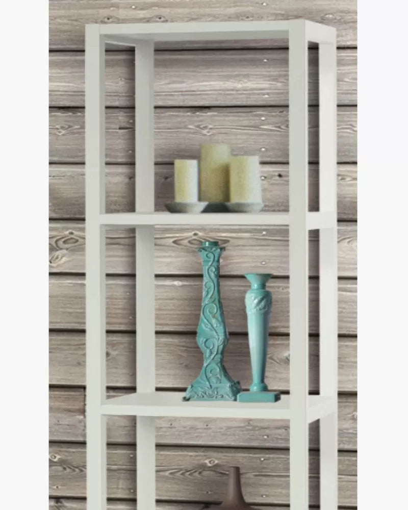 Libreria laccata bianca con cassetto 45x32x180 (731) - Mobili 2G