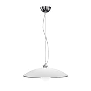 Sospensione Contemporanea Skirt Metallo Vetro Bianco 1 Luce E27 Ip20 D55