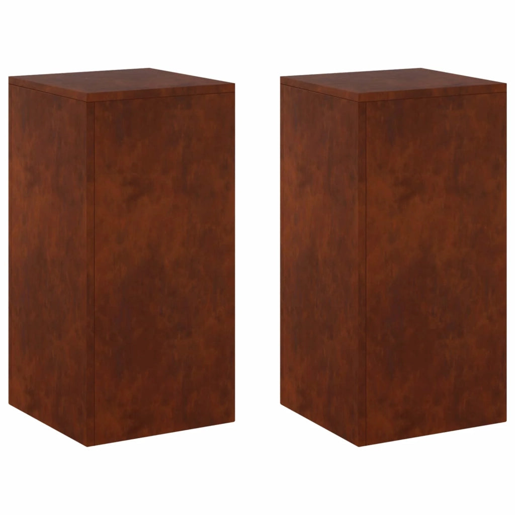 Supporto per piante 2 pcs Ruggine 30 x 30 x 60 cm 8012487
