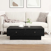 Tavolino da salotto Rovere Nero 90 x 90 x 28 cm 868804