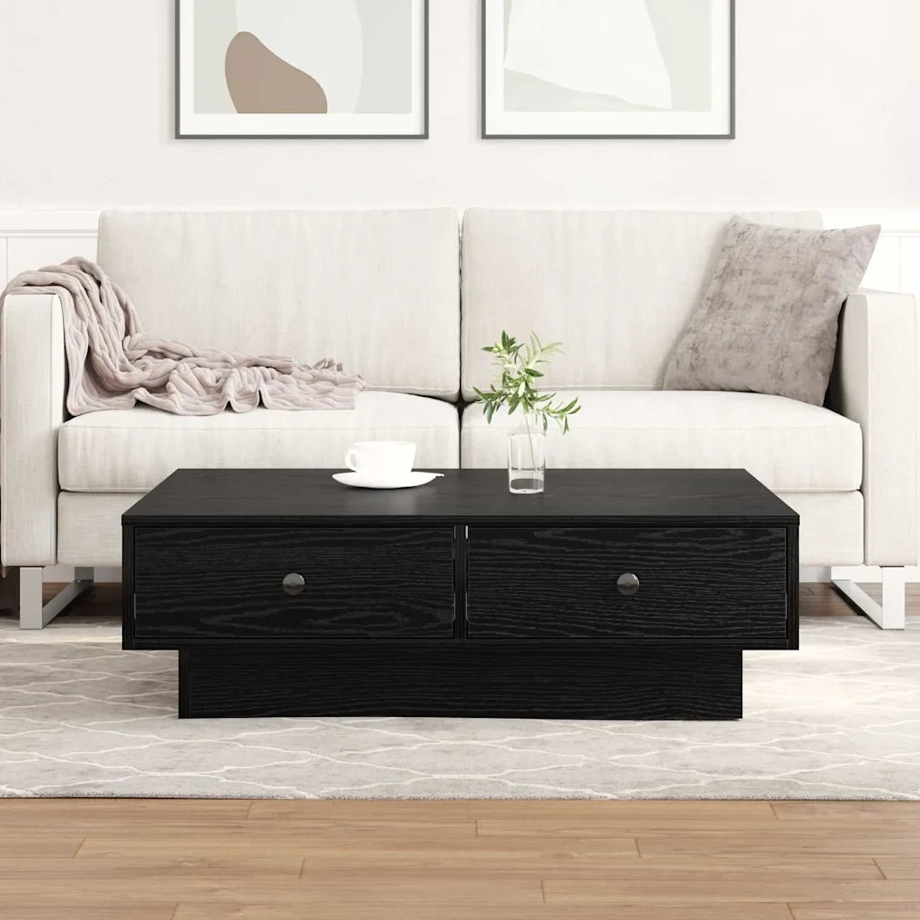 Tavolino da salotto Rovere Nero 90 x 90 x 28 cm 868804