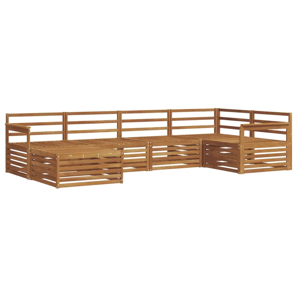 Set di divani da esterno 6 pcs Naturale