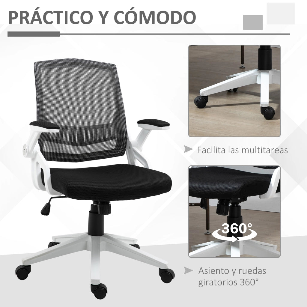 Sedia da ufficio ergonomica ¨C Zephmum ¨C Nero 61x61x94-104 cm