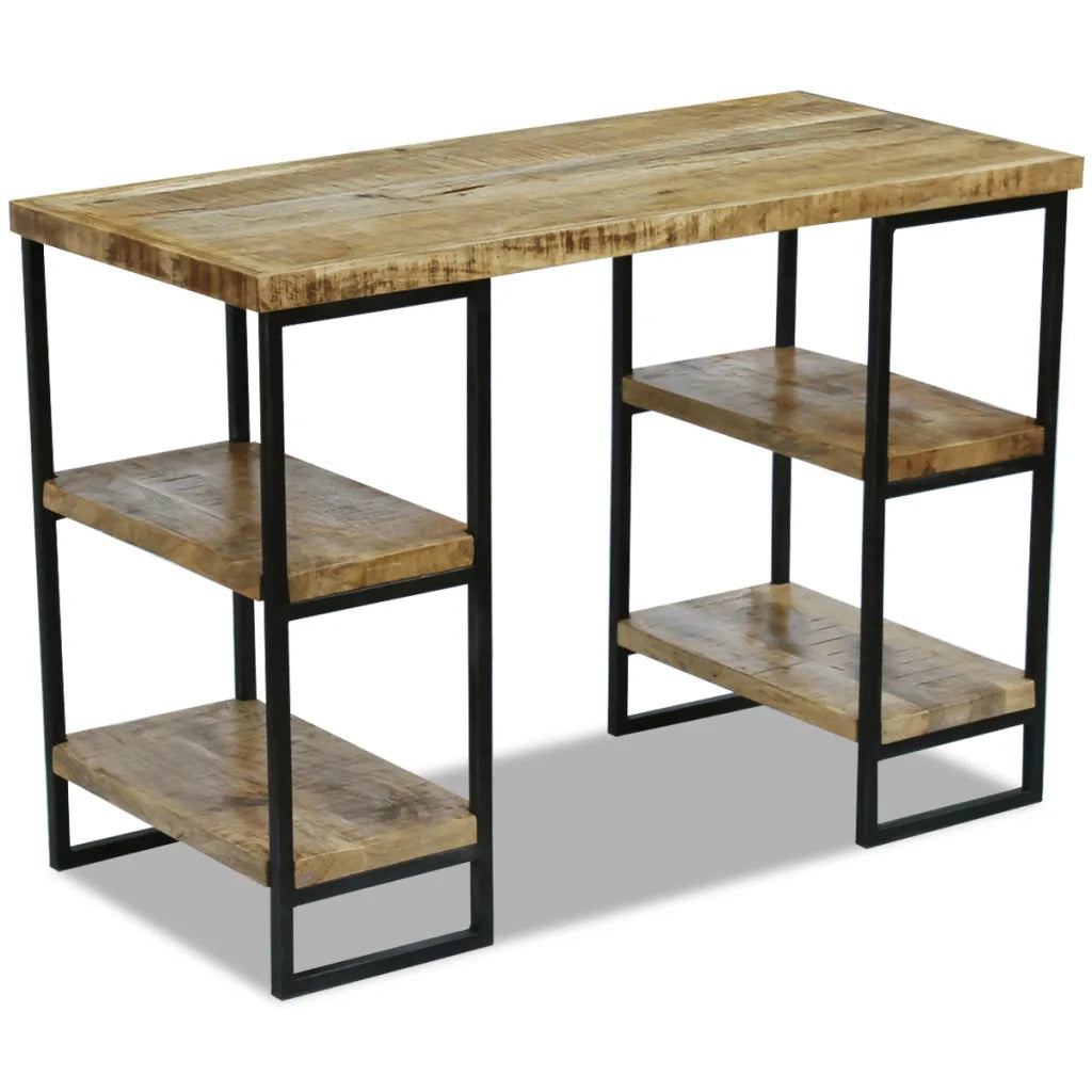 Scrivania da Ufficio in Legno di Mango 110x50x76 cm 243333