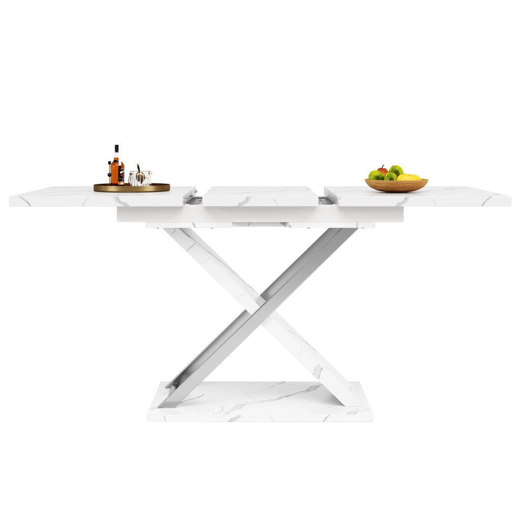 Tavolo da Pranzo Allungabile con Gambe a Croce ¨C MINIMAL ¨C 118-157x75 cm