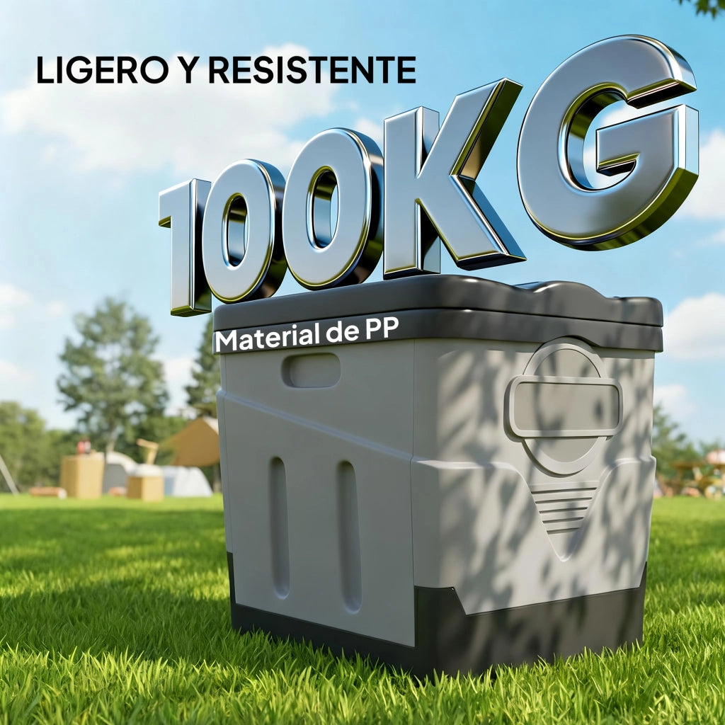 WC Portatile PP con Agente Solidificante e Sacchetti ¨C Zephmum ¨C Grigio Scuro