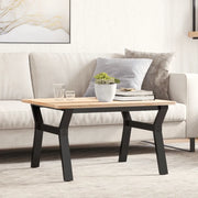 Telaio Gambe a Y per Tavolino da Salotto 70x60x43 cm in Acciaio
