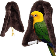 Coperta per gabbia per uccelli - Nido di pappagallo - Coperta calda per uccelli - Marrone - Asciugamano per piccoli animali domestici - Adatto per uccelli - 15 x