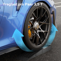 Cunei per camper auto 2 pz. max 3 t 700x200x78 mm Rampa di livellamento in plastica