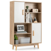 Libreria a 4 ripiani 80 x 24 x 119,5 cm design moderno mobile multifunzionale in legno bianco 20_0010721