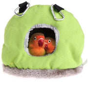 Nido per Uccelli Sospeso - Casa per Uccelli in Plush - Caldo d'Inverno - Morbido e Comodo - Migliora l'Equilibrio e la Coordinazione - Grigioverde L - Abitino per Uccelli