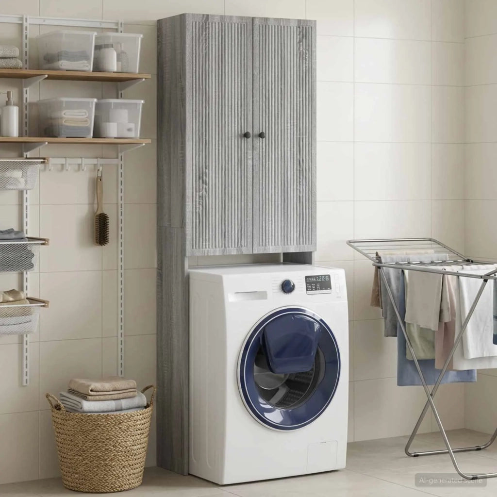 Mobile Bagno EDE Sonoma grigio 66 x 25,5 x 190 cm 896041