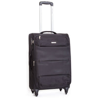 Trolley Valigia Media Morbida in Poliestere 4 Ruote TSA Ravizzoni Ambra Nero