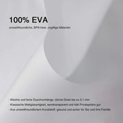 Douchegordijn Acquaproteggiato - Idoneo per famiglie - 1 pezzo - Finestra opaca - EVA - 120 x 180 cm