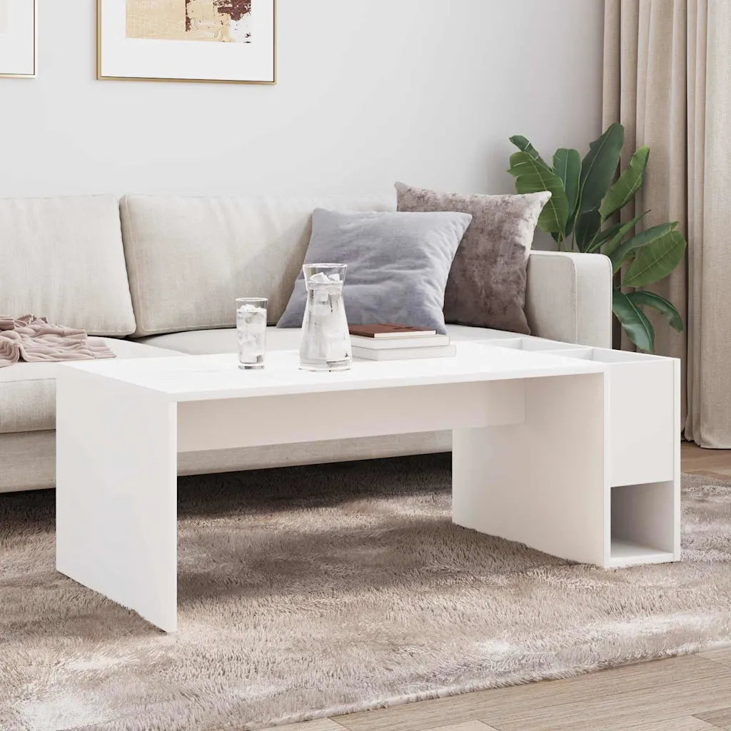 Tavolino da salotto Bianco 101,5 x 50 x 37 cm 891192
