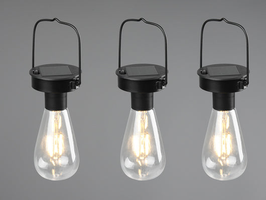 da Esterno a LED SMD in Acciaio Inossidabile Nero Opaco