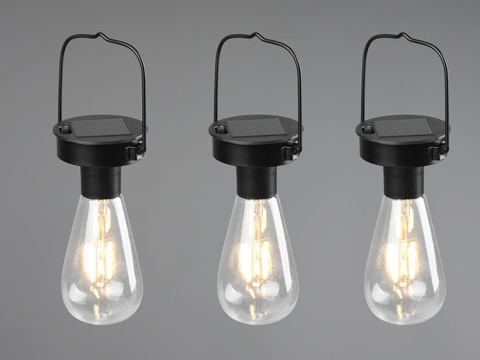 da Esterno a LED SMD in Acciaio Inossidabile Nero Opaco