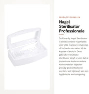 Strumenti per manicure - Cassetta di sterilizzazione - Disinfezione - Plastica resistente - 22,8 x 12,5 x 7 cm - Per salone e uso domestico - Strumenti per unghie