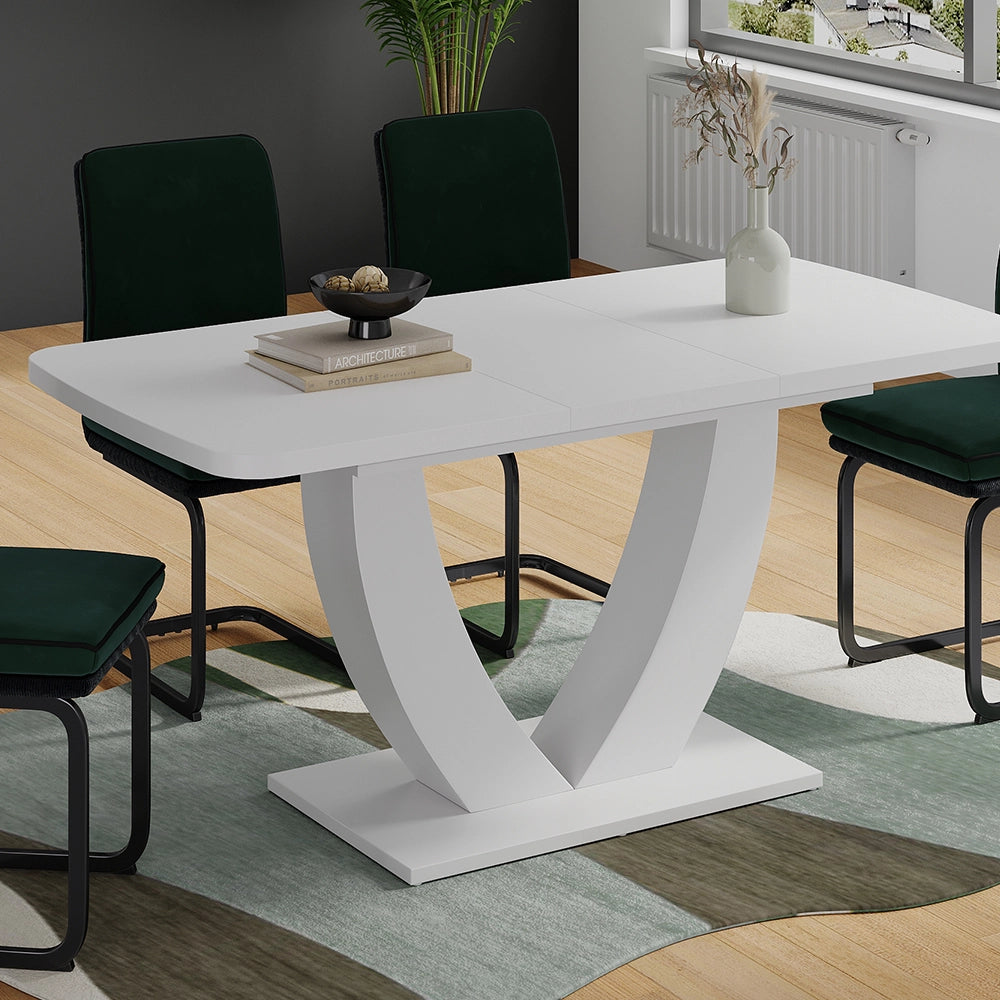 Vicco tavolo da pranzo allungabile Bianco 120 x 80 cm Estensibile