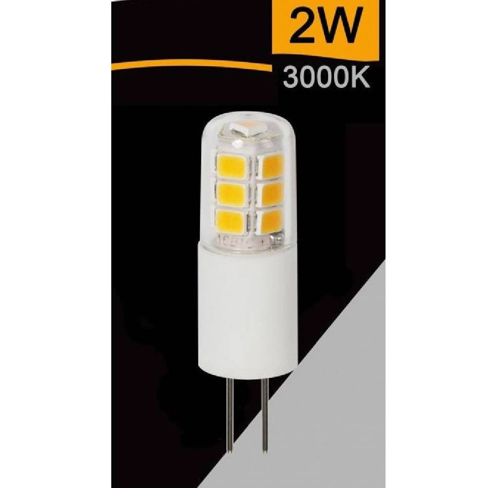 Trade Shop - Lampadina Led G4 Ac/dc 12v 2 Watt 250 Lm Luce 3000k 6500k 4000k Spardc-g4-2w-002 - -bianco Caldo      -