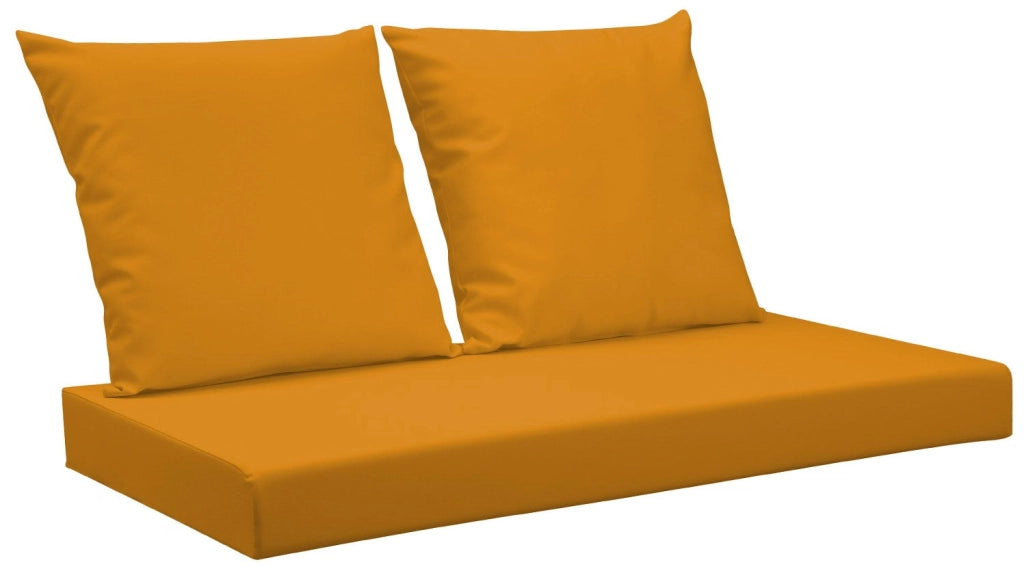 Cuscini per Pallet 120x80 cm Seduta e Schienale in Similpelle Mariotti Belem Arancione