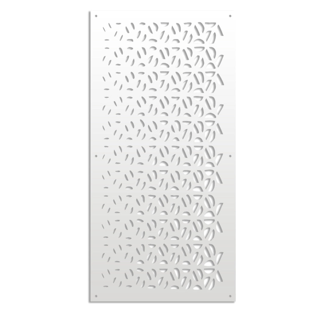 COFFEE - Pannello in PVC traforato - Parasole Misura: 50x150 cm, Colore: bianco
