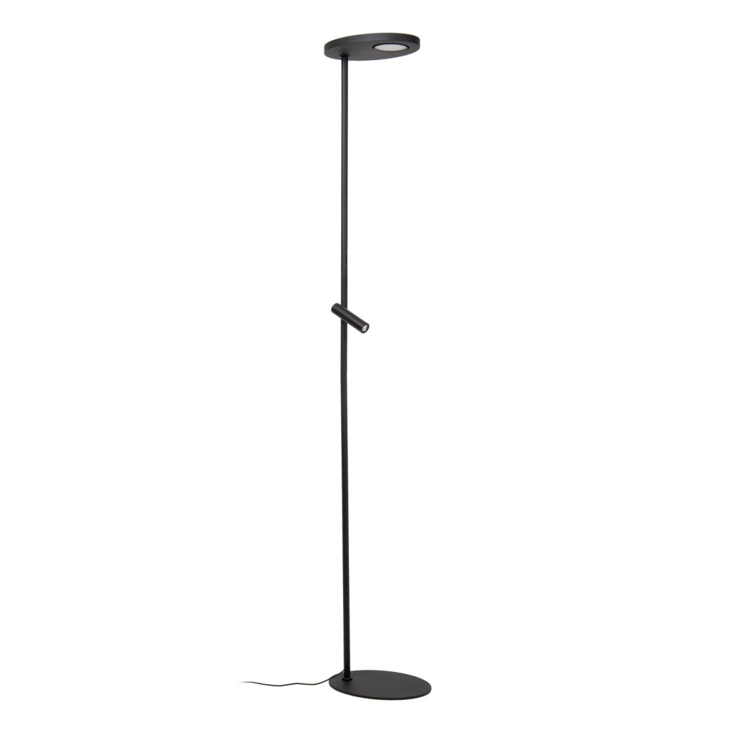 Lampada da terra LED ad arco nera metallo ORTOLAN Lucide