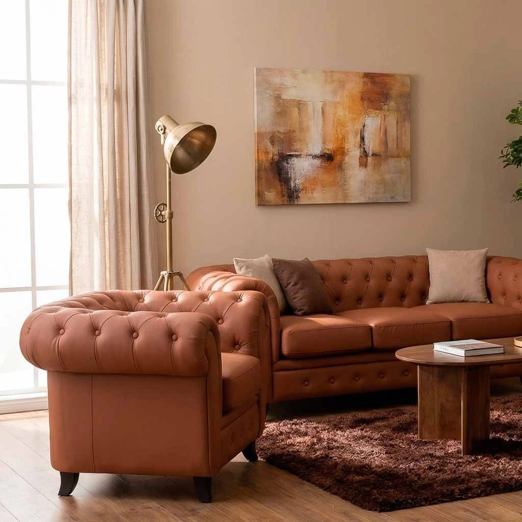 Poltrona in mousse color moka 110x81x77h cm