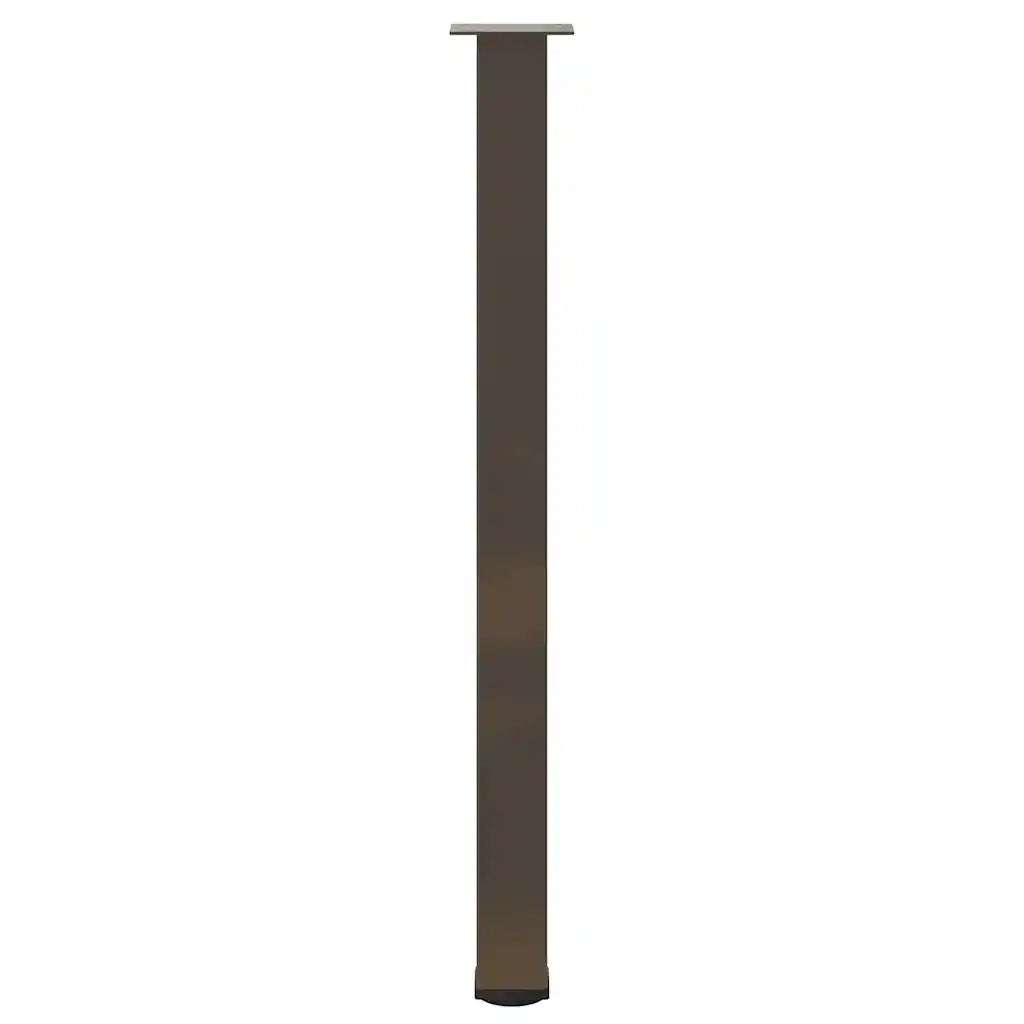 Gambe per tavolo da bar 4 pz in acciaio naturale 110-112 cm 4012483