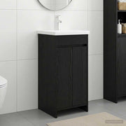 Mobile da bagno con lavabo Rovere Nero 42 x 40 x 84,5 cm 890769