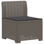 Divano da Giardino a 1 Posto con Cuscino Aspetto Rattan PP 8011793