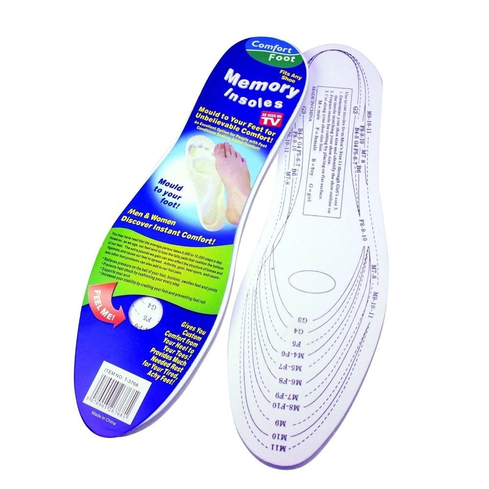 Trade Shop - Solette Plantari Lattice Memory Foam Insole Universali Suolette Scarpe Calzature -