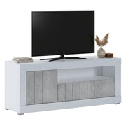 Lucino, Mobile Porta tv Cassetti, 137x42x56h cm Bianco