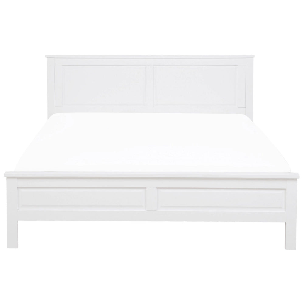 Letto in legno di pino bianco 180 x 200 cm in stile scandinavo