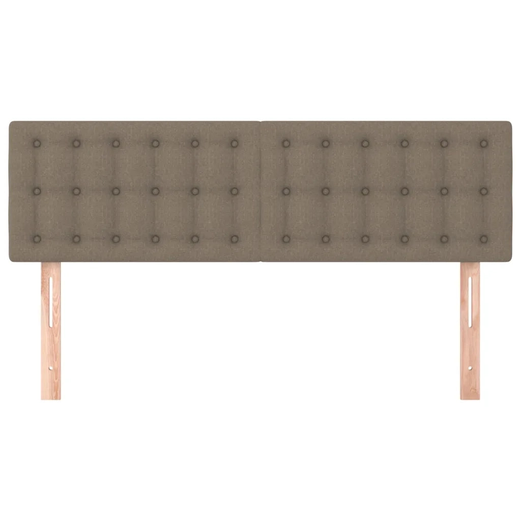Testiera | Testata Tortora 144x5x78/88 cm in Tessuto