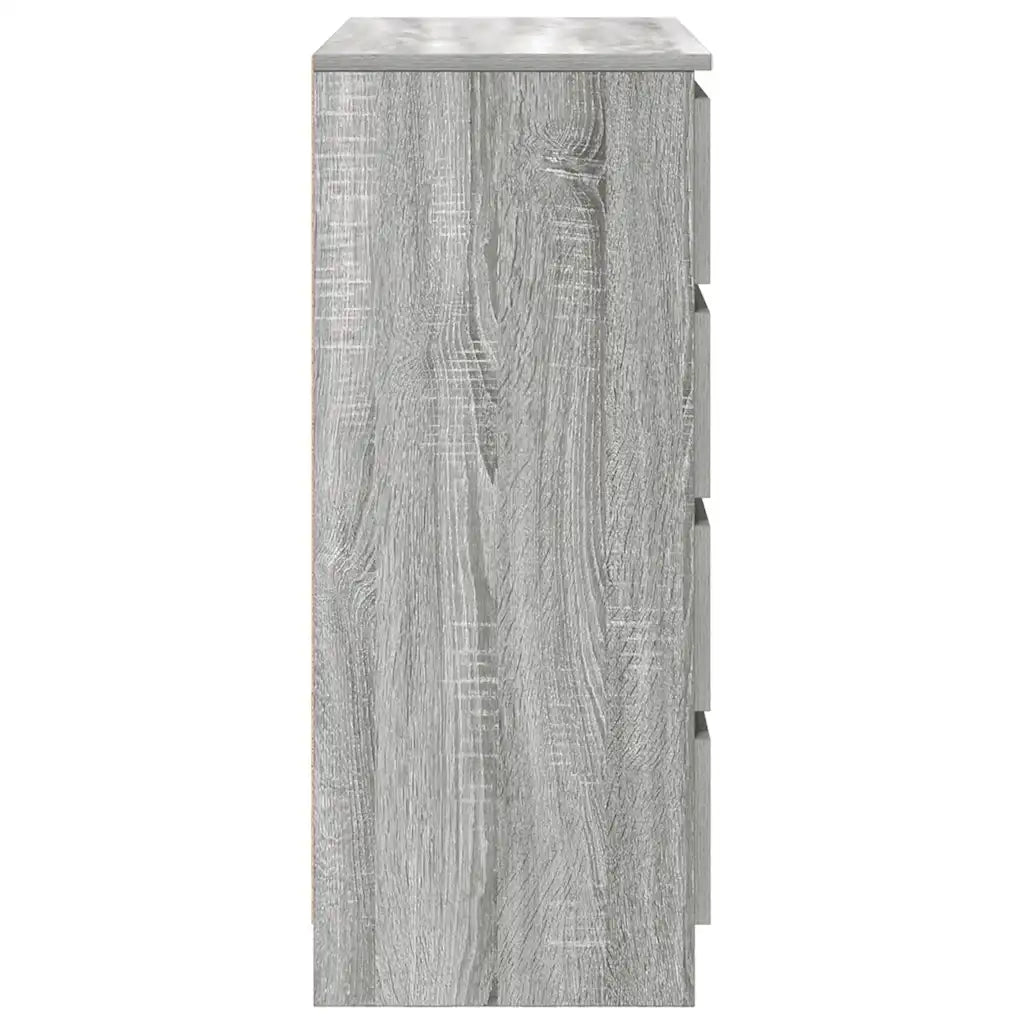 Credenza con Cassetti-Buffet-Armadio da cucina Grigio Sonoma 71x35x84 cm in Truciolato