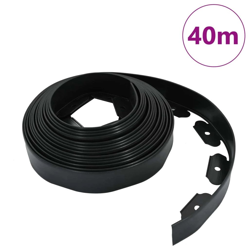 Bordure per prato Nero 4000 x 4 x 5 cm Plastica CFW8075217