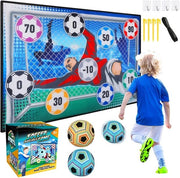 Set di allenamento calcistico per bambini - Accessori allenamento calcio - Reti di calcio con cinta elastica - Pallone da calcio morbido - Accessori allenamento calcio - Adatto per bambini dai 3 ai 8 anni - Set di allenamento calcio