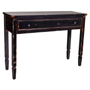 Mobile da ingresso in legno nero 112x38x82h