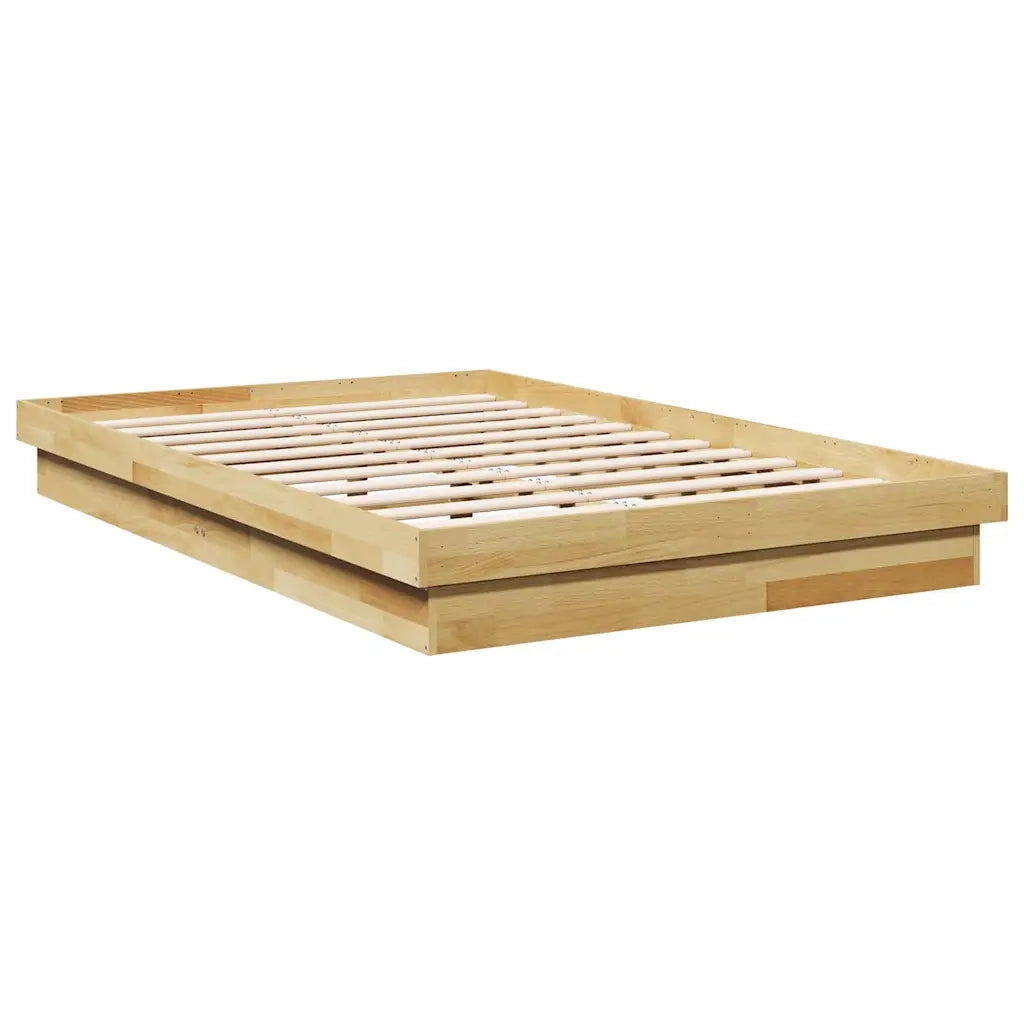 Struttura Letto Senza Materasso 120x200 cm in Legno di Rovere 3315734