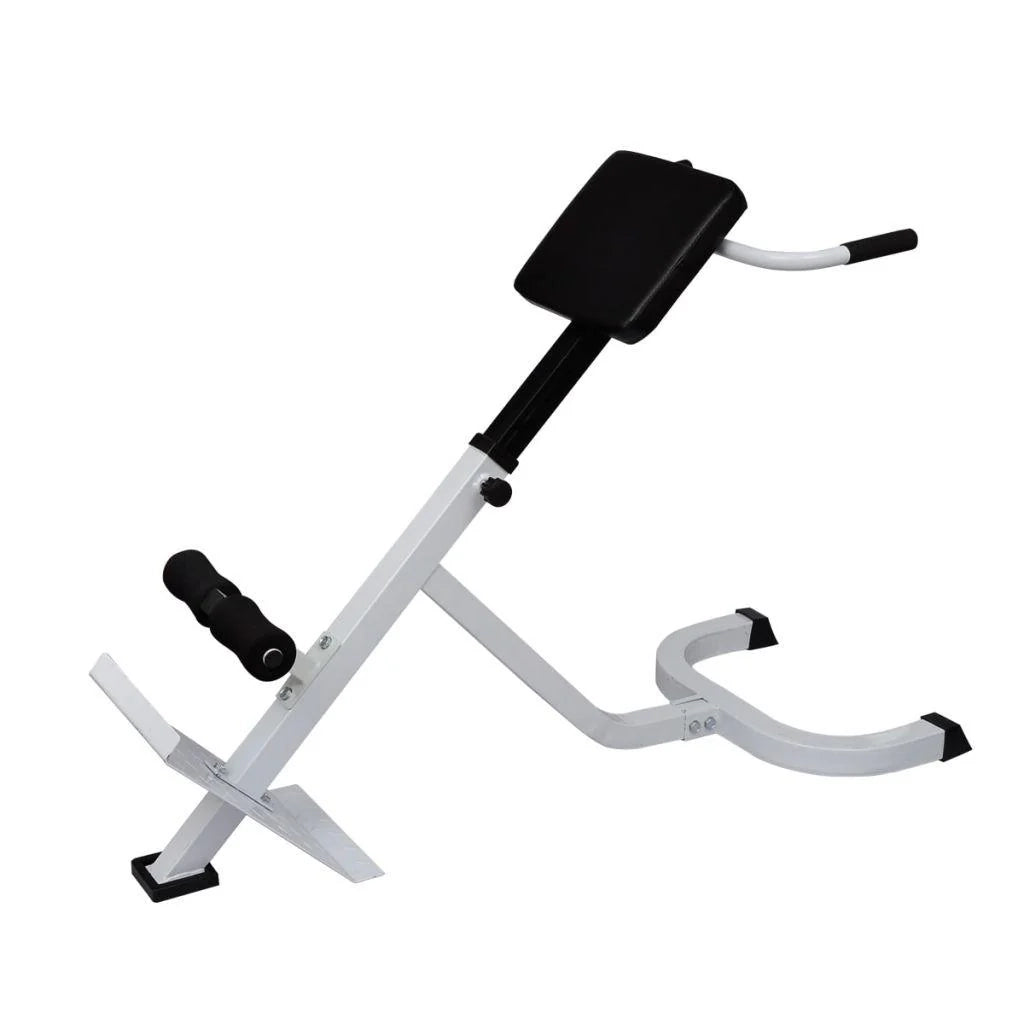Panca per allenamento con pesi in acciaio per sport fitness e bodybuilding bianca e nera 02_0000032