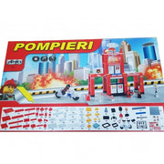 Trade Shop - Costruzioni 287pz Stazione Pompieri Vigili Fuoco Mattoncini Compatibili Con Lego -